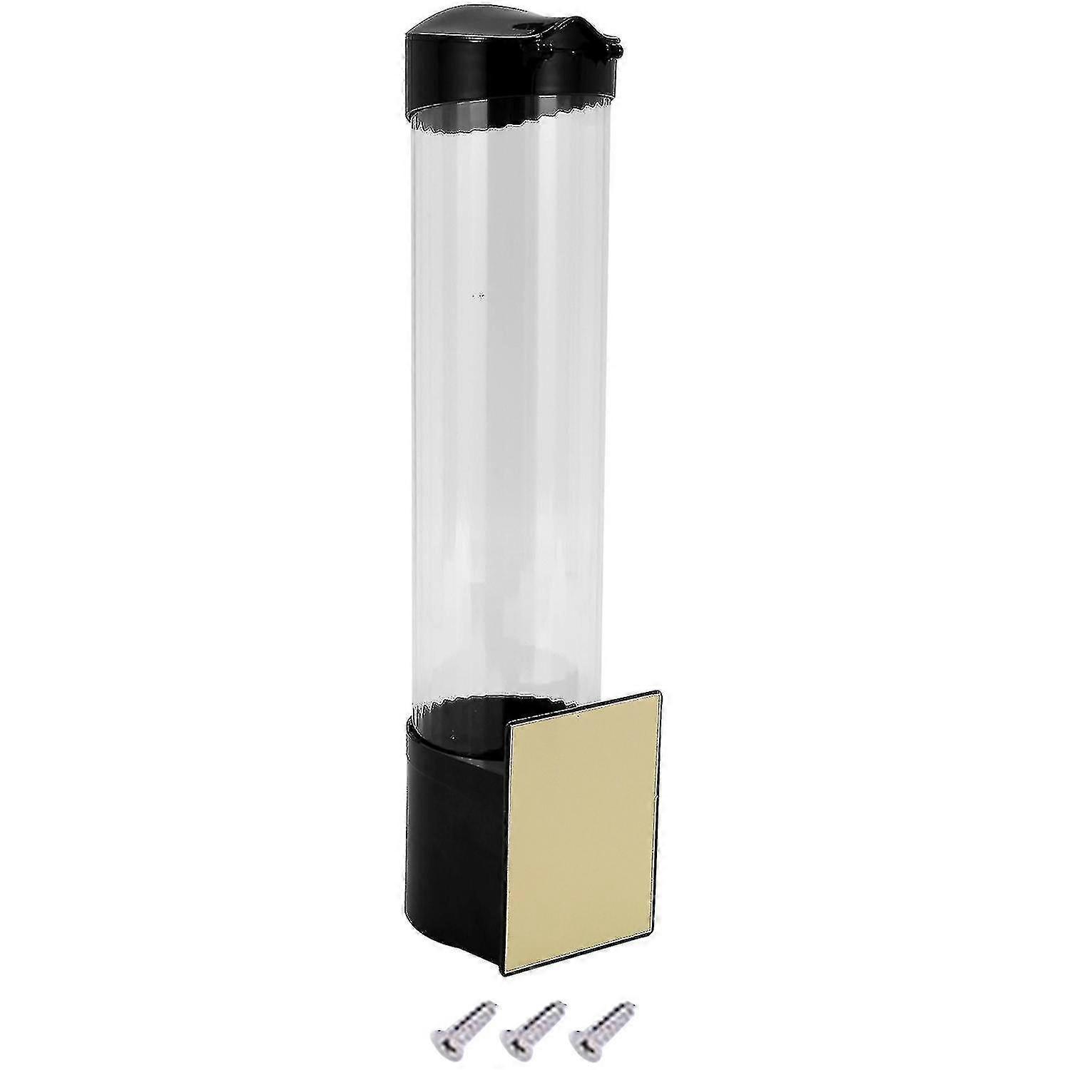 Paper Cup Dispenser Automatic Plastic Cups Holder Dustproof Organizer