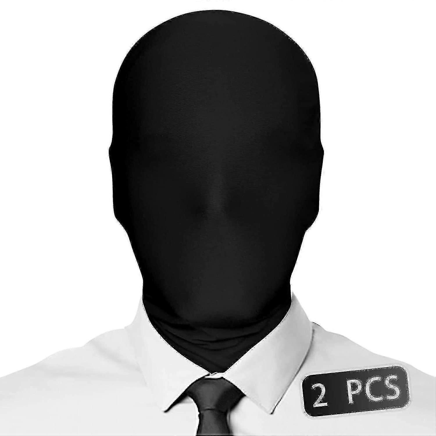 Wabjtam2ピースフルフェイスマスクブラック2nd Nマスクハロウィーンコスプレスパンデックスフードユニセックスクロス用