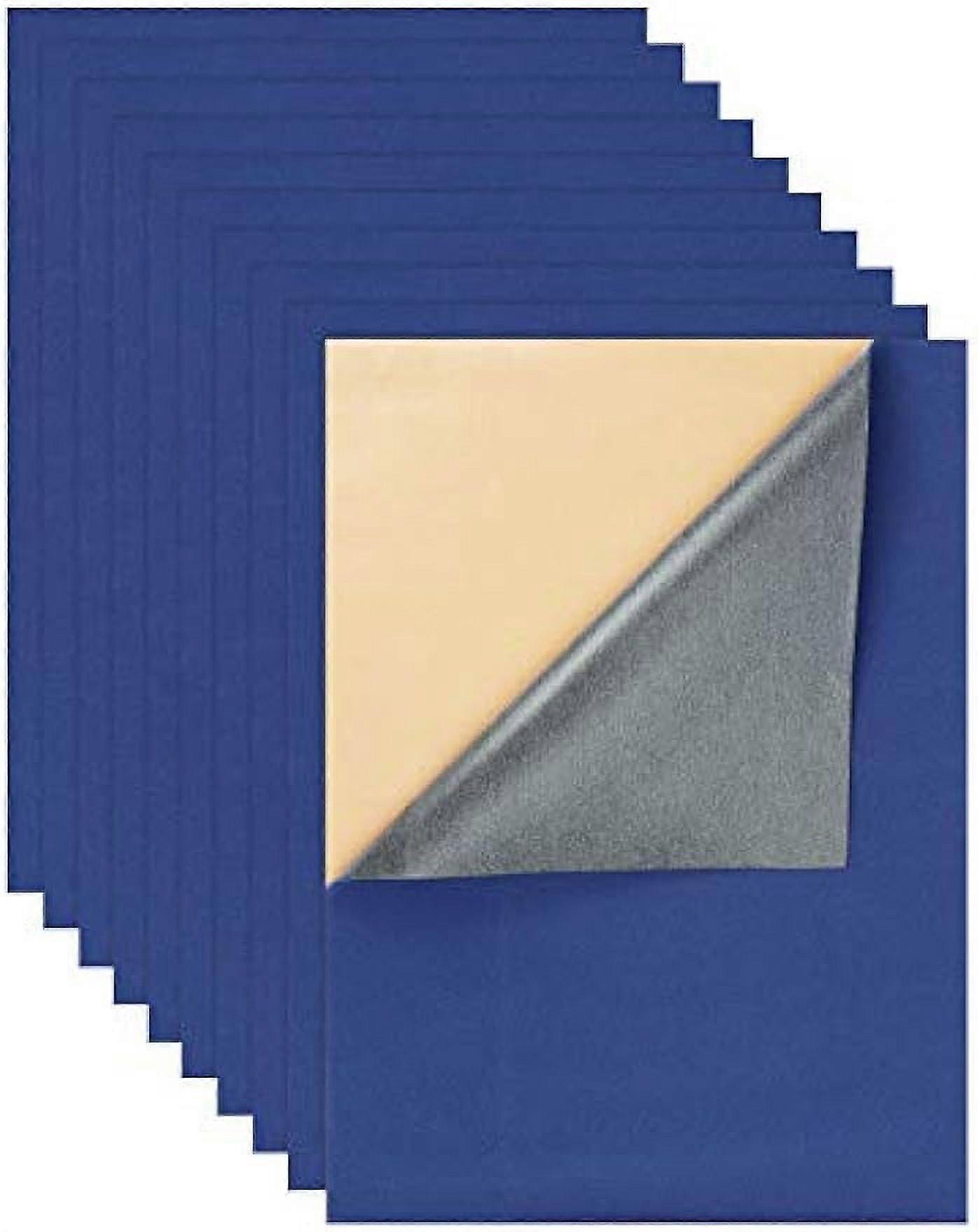 12PCS Velvet Fabric Sticky Back Adhesive Felt Sheet11.5"x15.5" Self-Adhesive Durable and Water Resistant Multi-purpose Ideal for Art and Craft Making