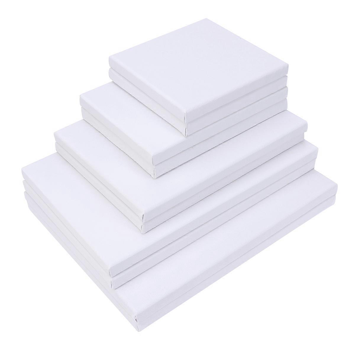 10PCS Wood Painting Frame Cotton White Stretched Canvas Frame for Drawing Painting DIY