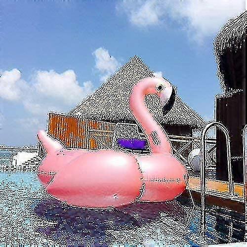 Otwoo Giant Inflatable Flamingo / Unicorn Pool Floating Raft Summer Outdoor Swimming Pool Floating Fun Toys Party Beach Floating Swimming Ring Adults