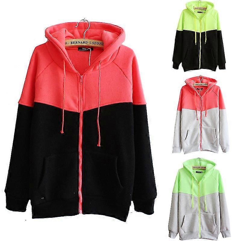 Autumn/winter Women's Hooded Cardigan Zip Sweatshirt Jacket