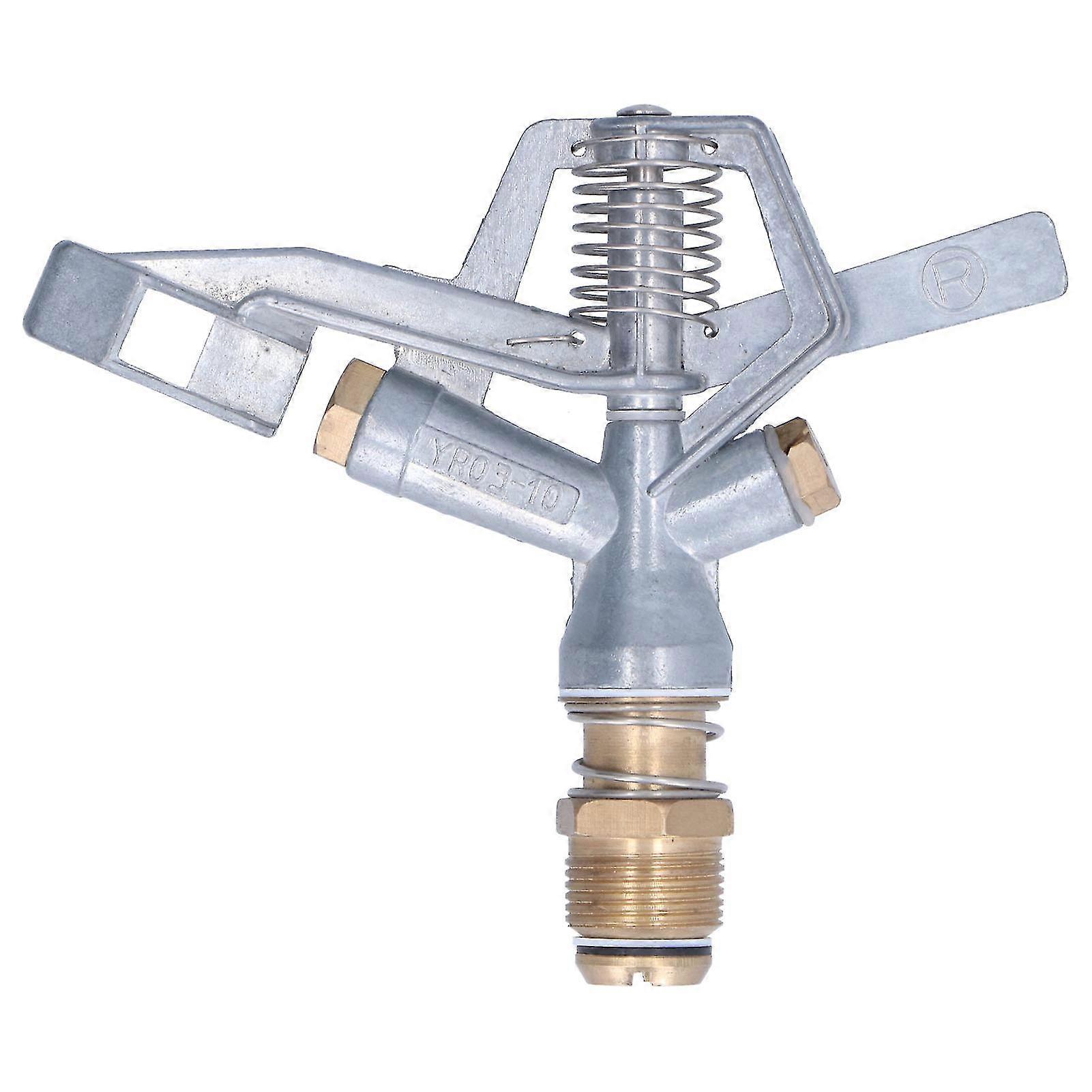 ZincAlloyGardenSprayerNozzlewithRotatingHead-G3/4MaleThread