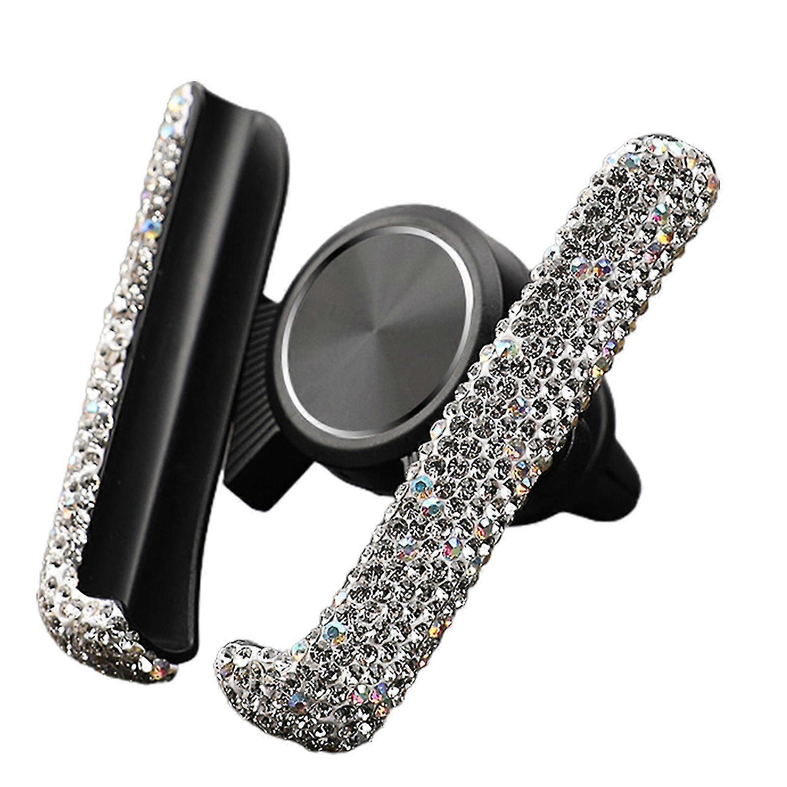 車の空気通気孔のための車の電話のホールダの台紙ダイヤモンドの白い-(huali)