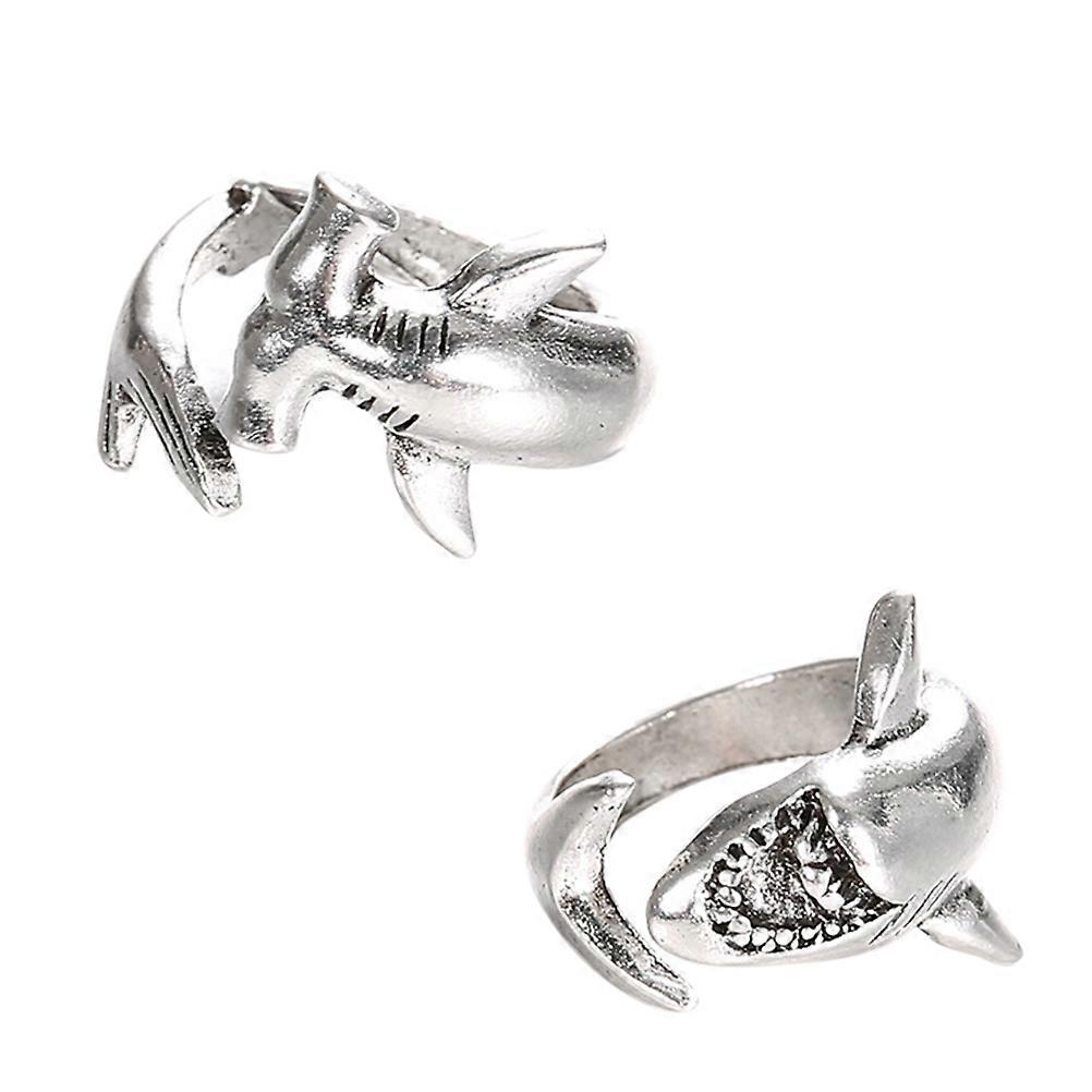 2pcs Matching Couple Rings Thumb Circle Ring Open Wrap Ring Finger Wrap Ring