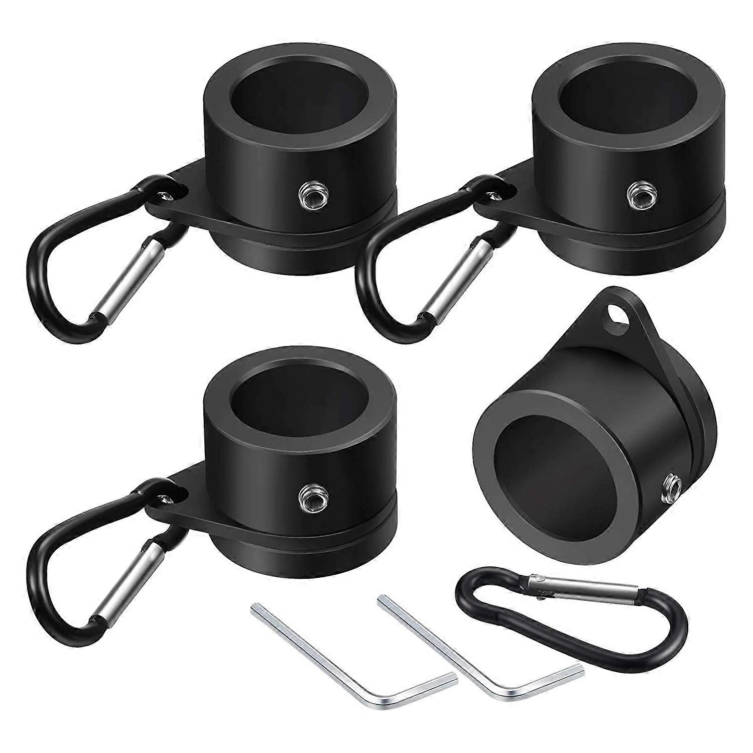 4 Pcs Flag Pole Rings Aluminum Alloy Mounting Rings Rotating Flagpole Anti Wrap Flag Pole (1 Inch B