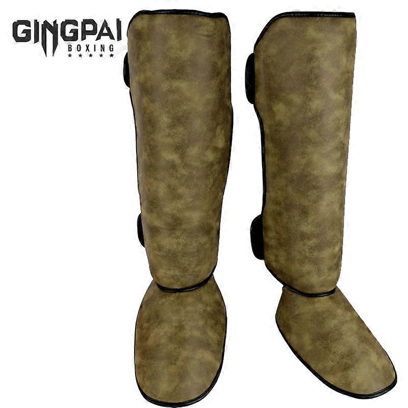 PFGSports Cloth Shin And Instep Guards – Boxing, MMA, Karate, Muay Thai Training Gear