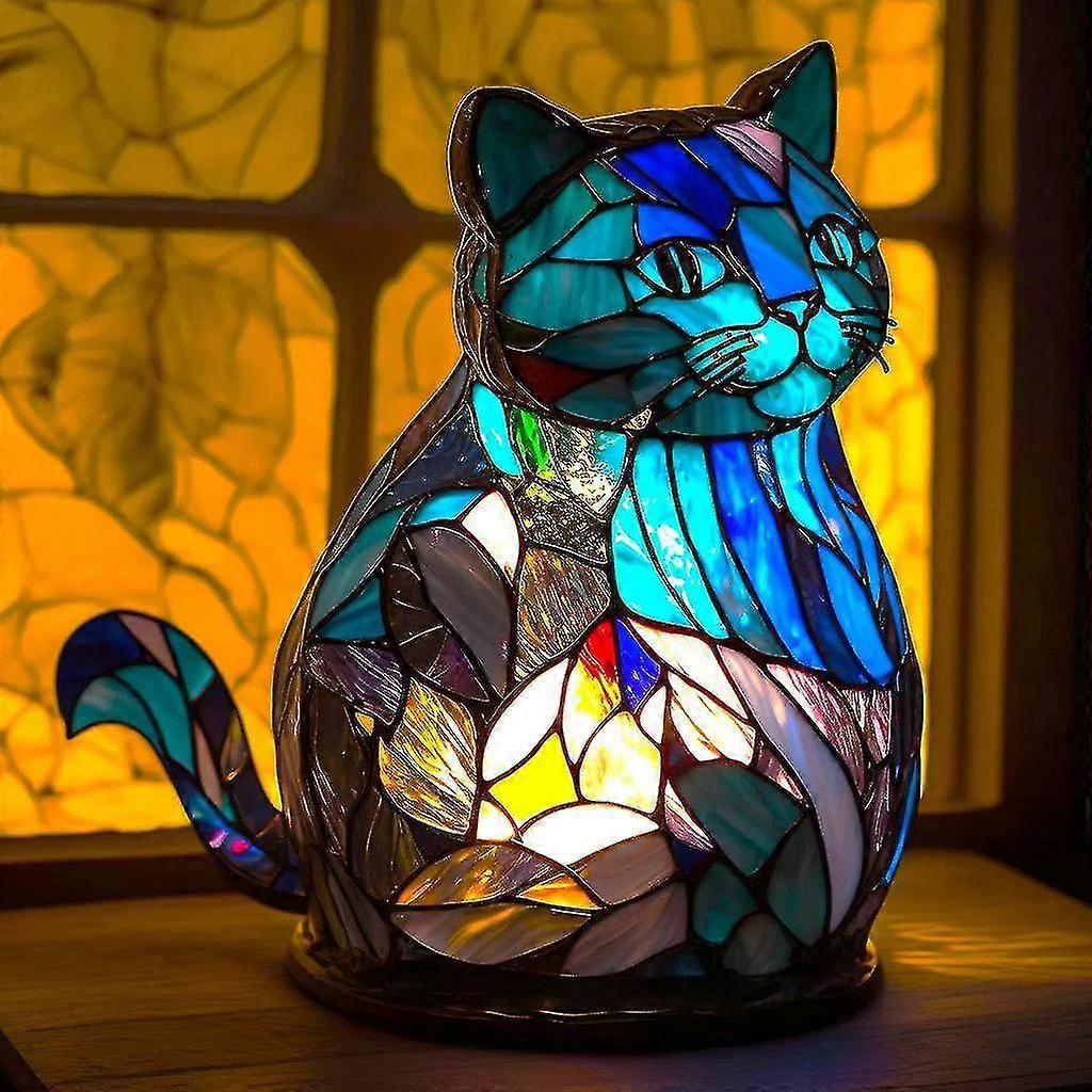 3d Vintage Animal Table Lamp, Resin Stacked Night Light, Bohemian Resin Animal Table