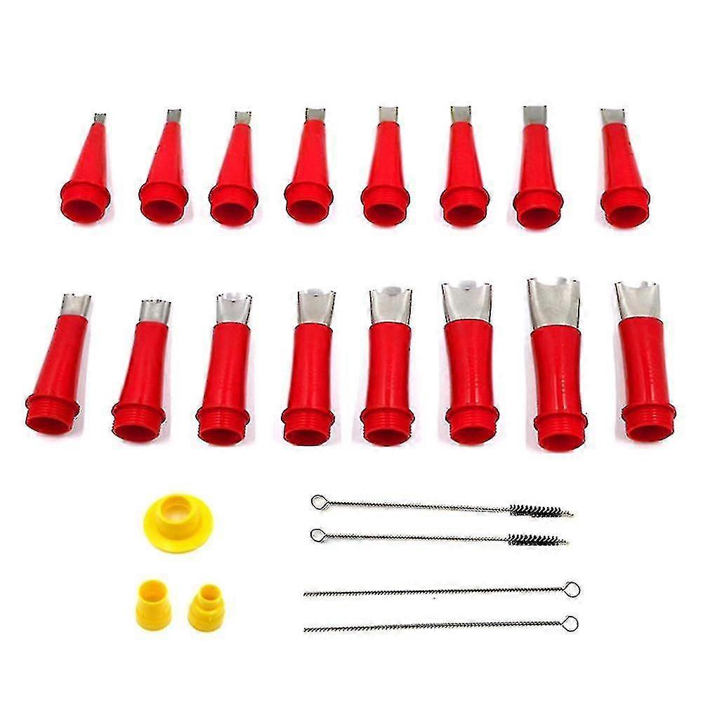 23pcs Caulk Nozzle Applicator Tool Kitchen Bathroom Sink Joint