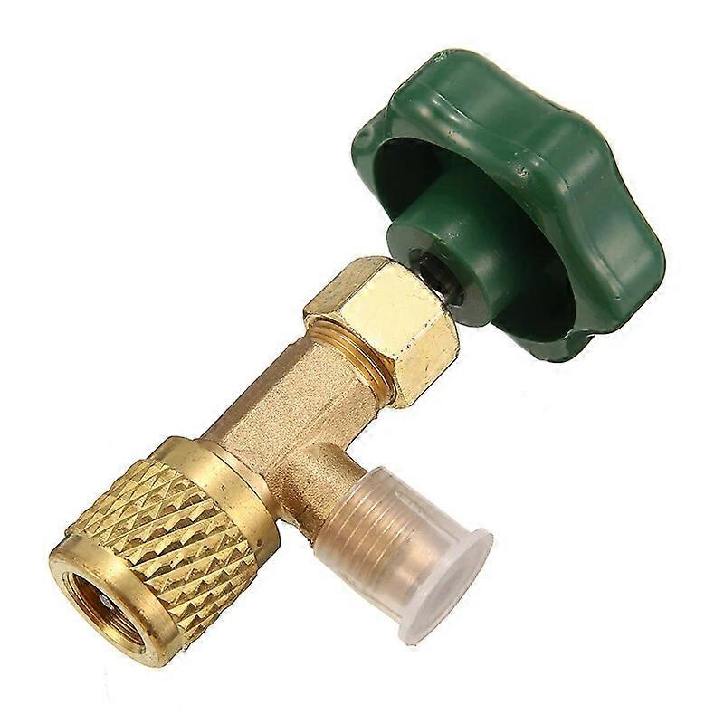 For R12 R22 Gas Refrigerant 1pc Dispensing Valve Bottle Opener Durable Refrigerant Bottle Can Tap 1/4 SAE Thread Adapter Mayitr