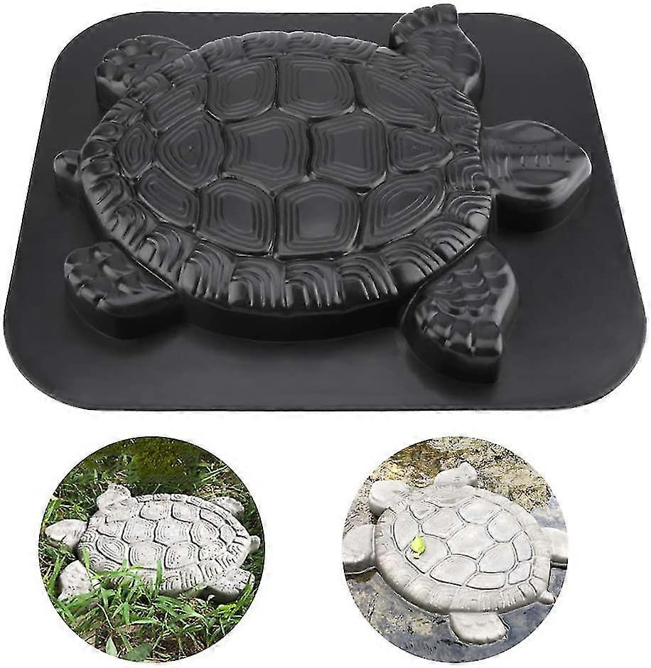 Turtle Paving Mold Plastic Paving Medium Concrete Molds Stones Stepping Stone Garden Driveway Mold 15.74 X 13.39 X 1.50 Inch Decorative Stones