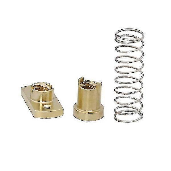 2-Pack CR10 Z T8 Axle Spring Brass Spring Nuts Non-Reverse Elimination