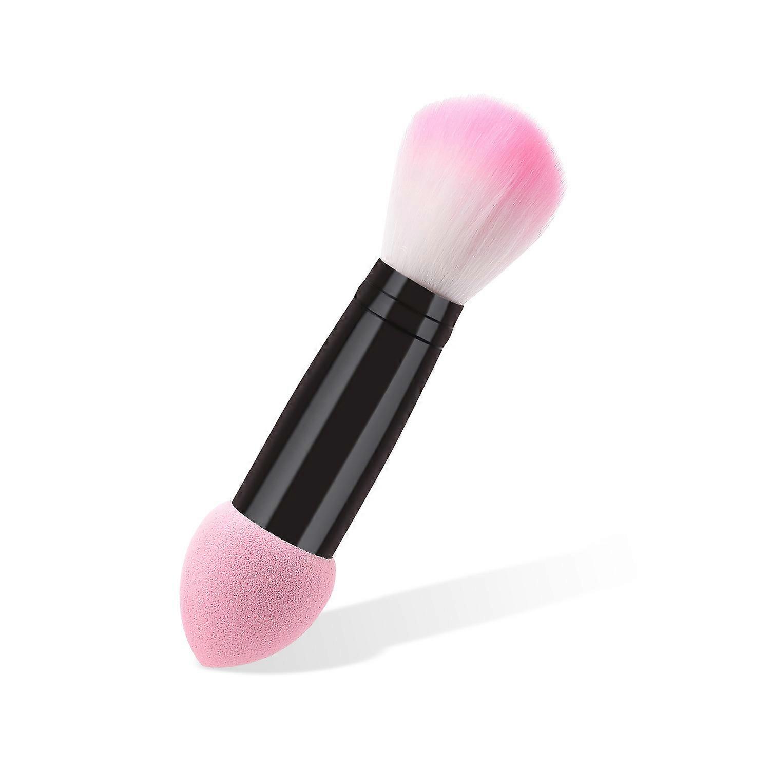 1pc Professional Blusher Blush Nylon Make Up Brush Two Heads