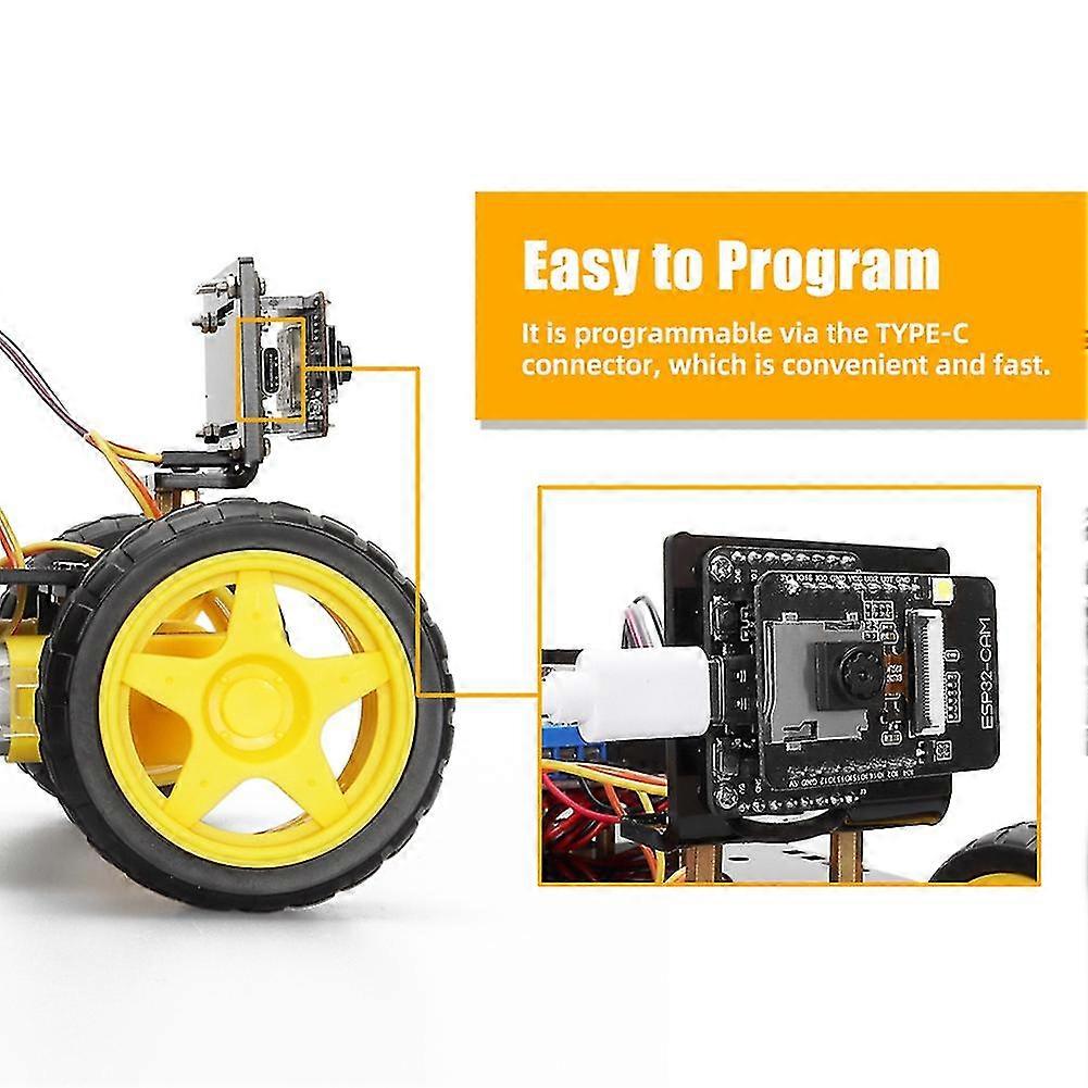Esp32 Cam Smart Wifi Smart Robot Car Kit For Ide Programming Project ...