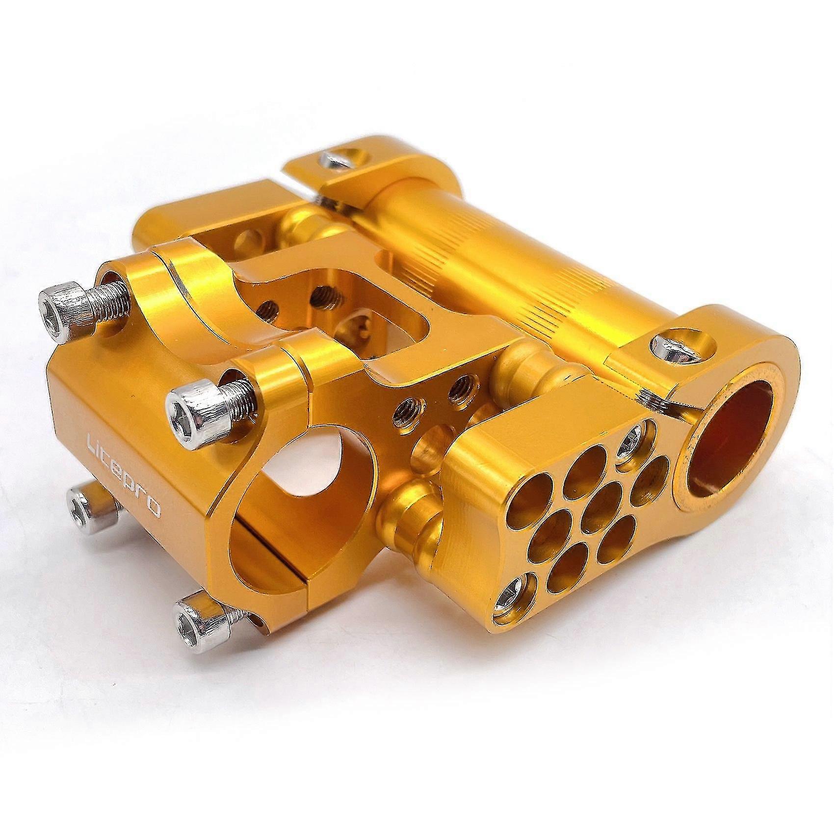 Litepro Bicycle Stem Folding Bike Adjustable Rotatable Double Stem, 3