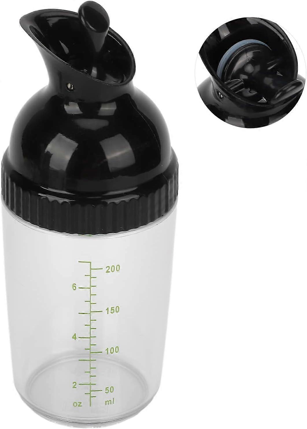 1pcs Salad Dressing Shaker, 200ml Good Grips Salad Dressing Mixing Bottles BPA Free Salad Dressing Shaker to Prevent Leakage Dressing Jar with Lid for