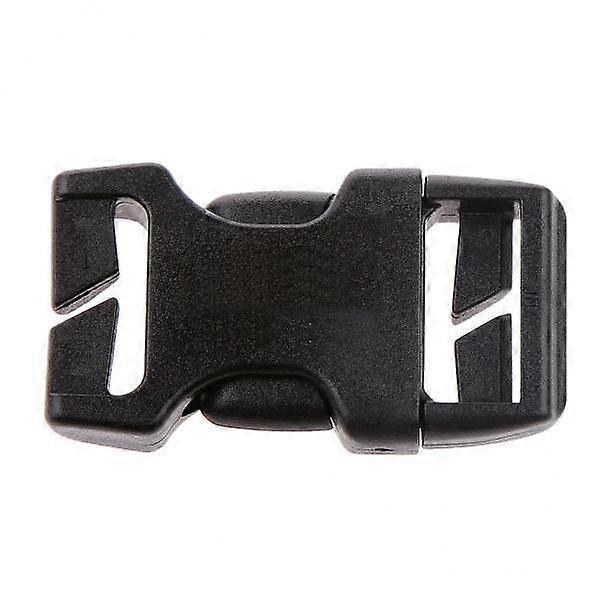 4x1Pcs Black Plastic Side Release Clasp Buckles Webbing Strap 20mm