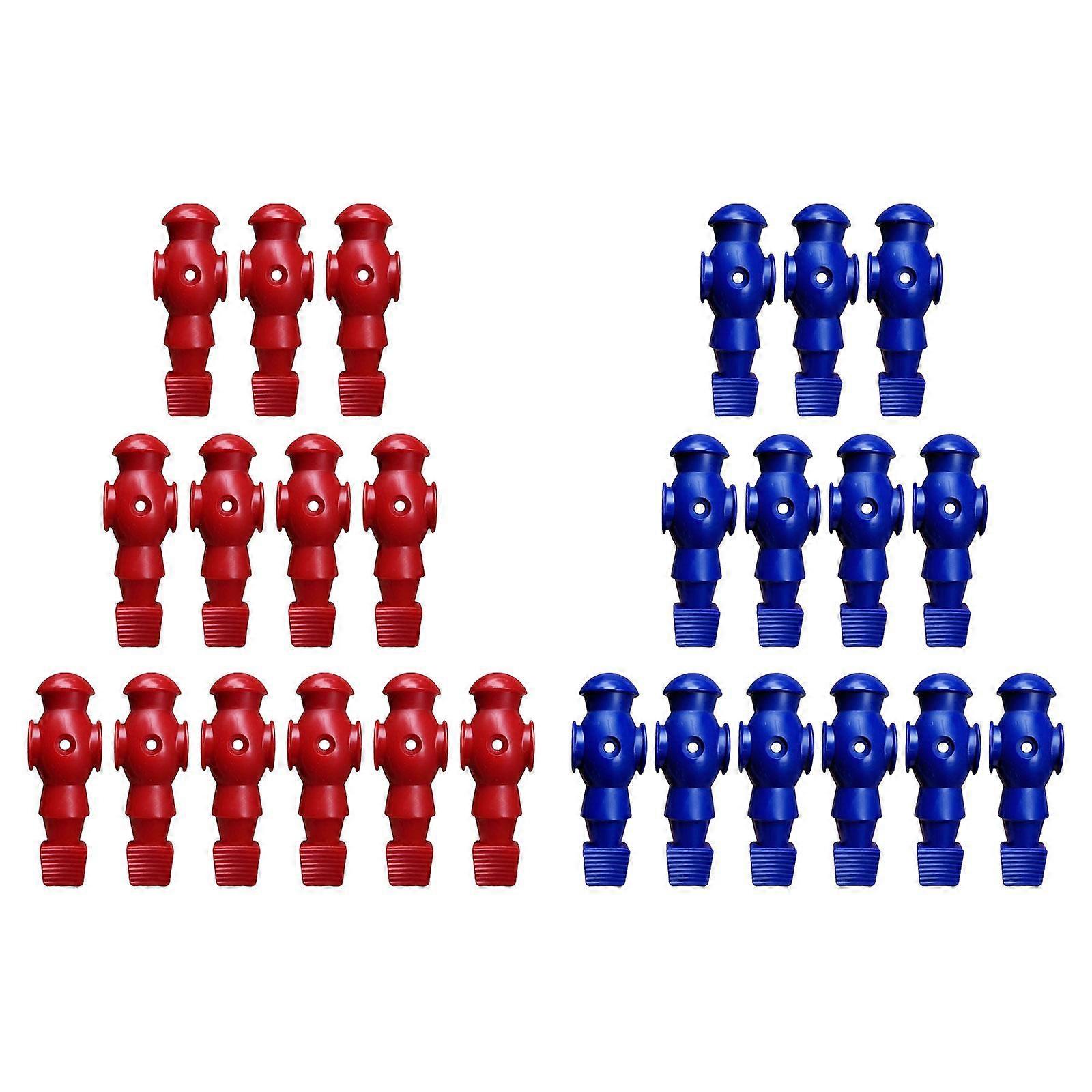 26x Table Soccer Men Player Toys Home Foosball Table Parts Birthday Game Toy Red Royal Blue