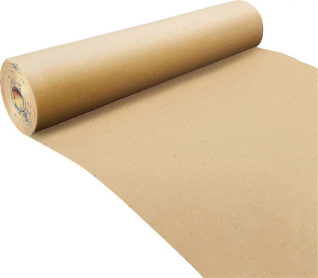 Kraft Paper Roll . Tags, String, Twine - Jumbo Value Pack - Brown Paper Packing Roll - Ideal For Arts, Gifts, Shipping, Wrapping, Floor Covering
