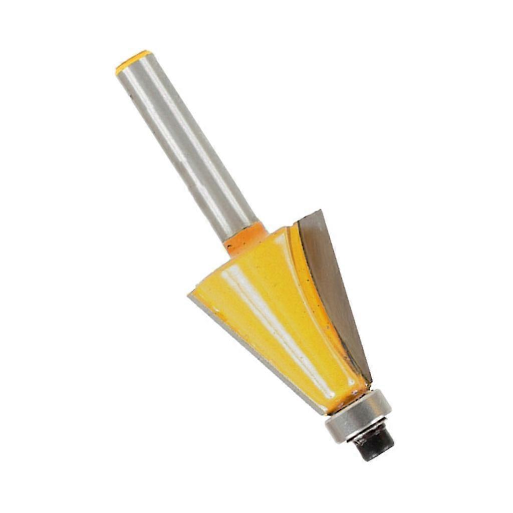 2x 15/22.5/30 Degree Chamfer & Bevel Edging Router Bit Top Beading Cutter - 1/4'' Shank
