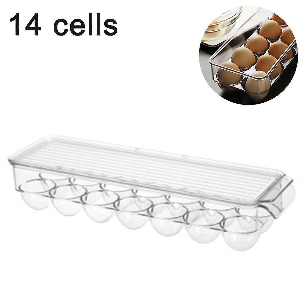 Egg Holder with Lid , Egg Container See-Through, Stackable, BPA Free