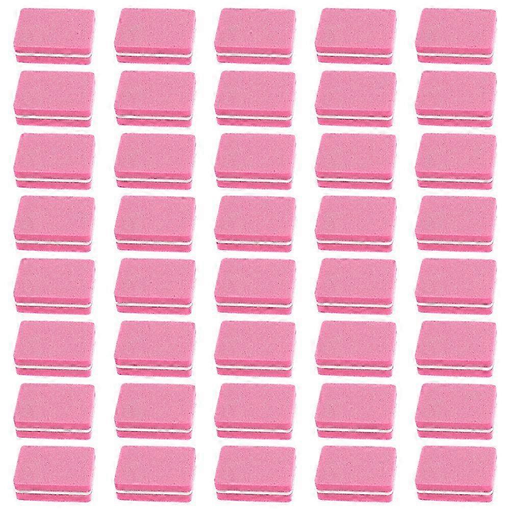 100Pcs Nail Sponge Files Manicure Files Mini EVA Nail Buffer Blocks for Salon