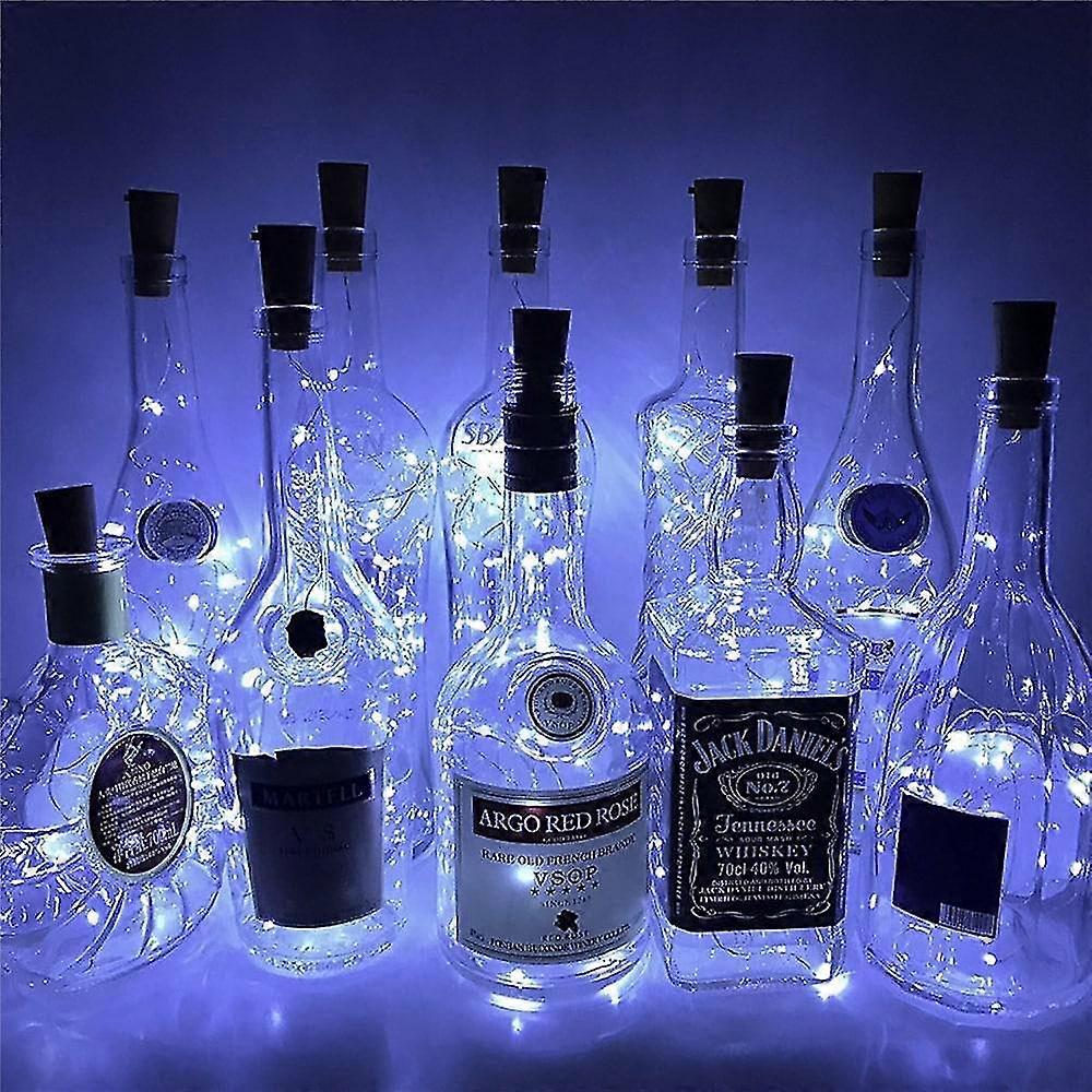 Solar LED String Light 10pcs Solar Wine Bottle Lights 20 LED 10 LEDs Solar Cork String Light Copper