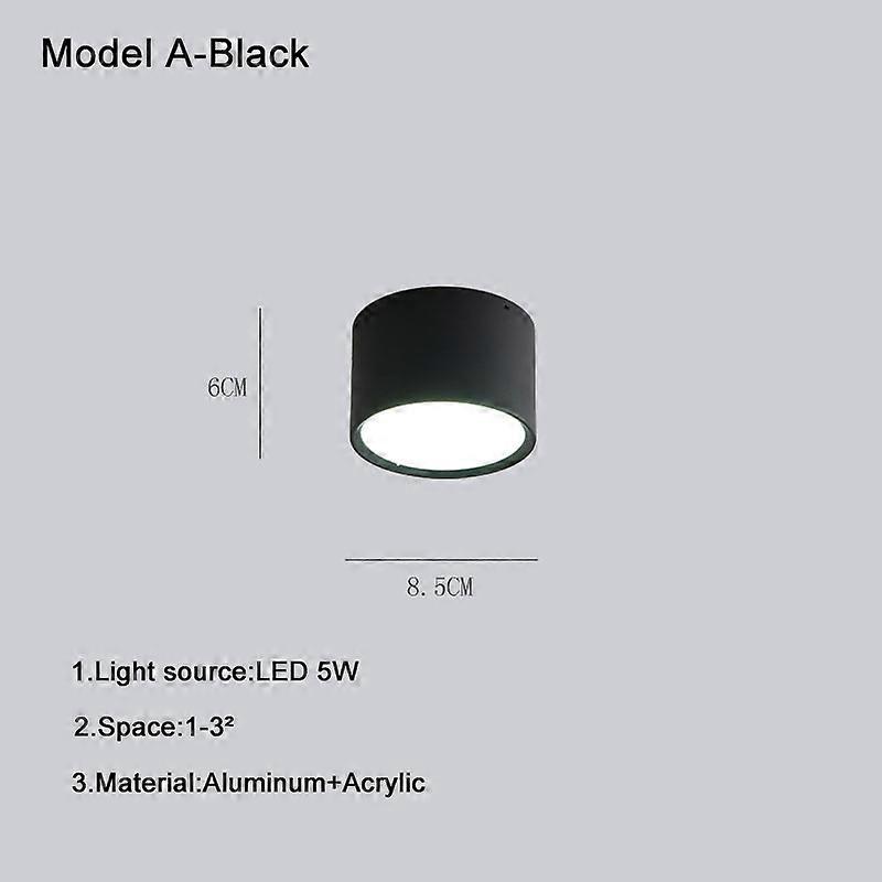 Nordic Surface Mounted Downlight Led Ceiling Light Home Living Room Round Simple Modern Xuanguang Aisle Lighting Corridor Light