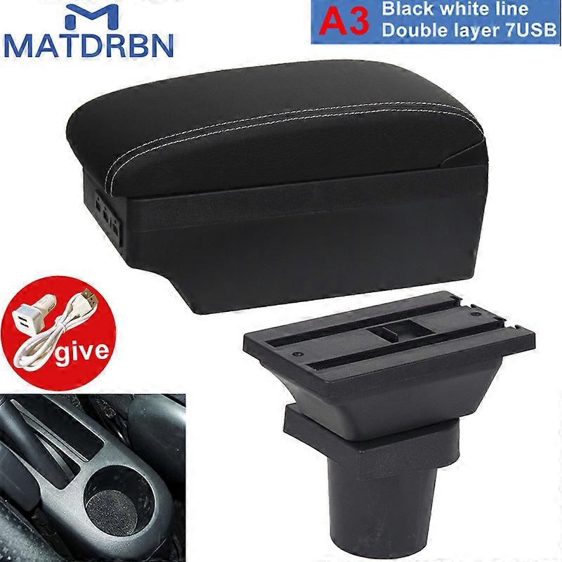 Για Toyota Yaris Vitz Υποβραχιόνιο αυτοκινήτου Χάτσμπακ 2006-2011 Κεντρική κονσόλα Αξεσουάρ αποθήκευσης Λεπτομέρειες εσωτερικού Φόρτιση USB