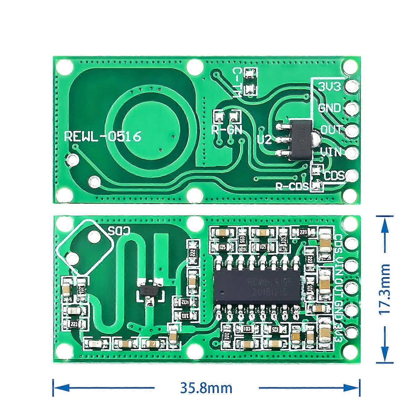 SIMPLE ROBOTRCWL-0516 microwave radar sensor module Human body induction switch module Intelligent sensor