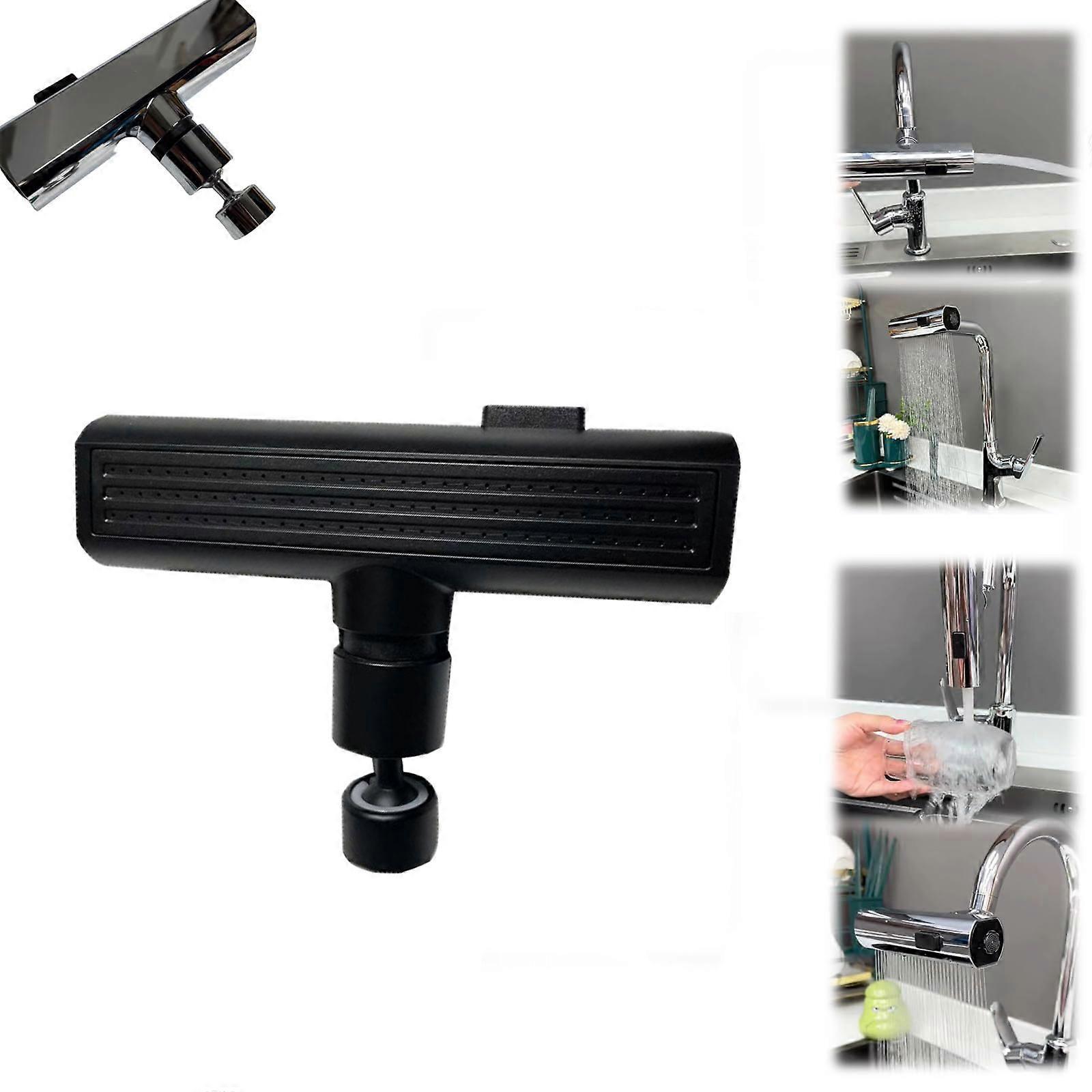 Waterfall Kitchen Faucet, M22 Thread Kitchen Faucet Anti-Splash Device