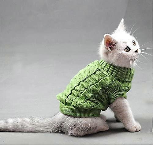 Pet Cat Sweater Kitten Clothes for Cats Small Dogs,Turtleneck Cat Clothes Pullover Soft Warm,fit Kitty