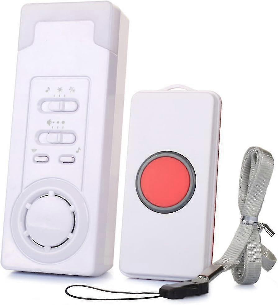 Wireless Caregiver,caregiver Smart Personal Pager System Emergency Care Alarm Call Button Nurse Alert System -500+ft Operating Range (1 In 1)