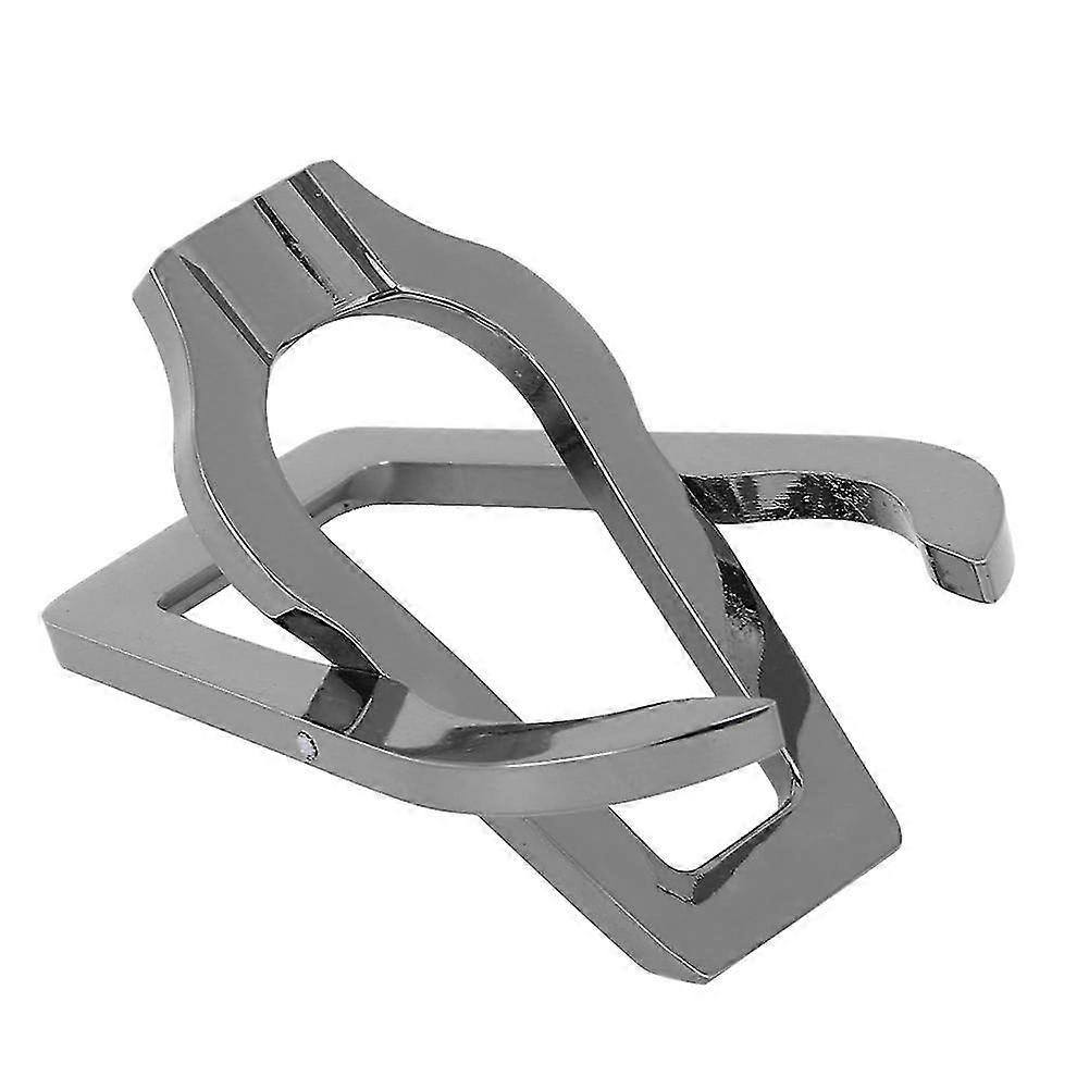 Metal Cigarette Accessories: Folded Pipe Rack Stand Holder (Black)