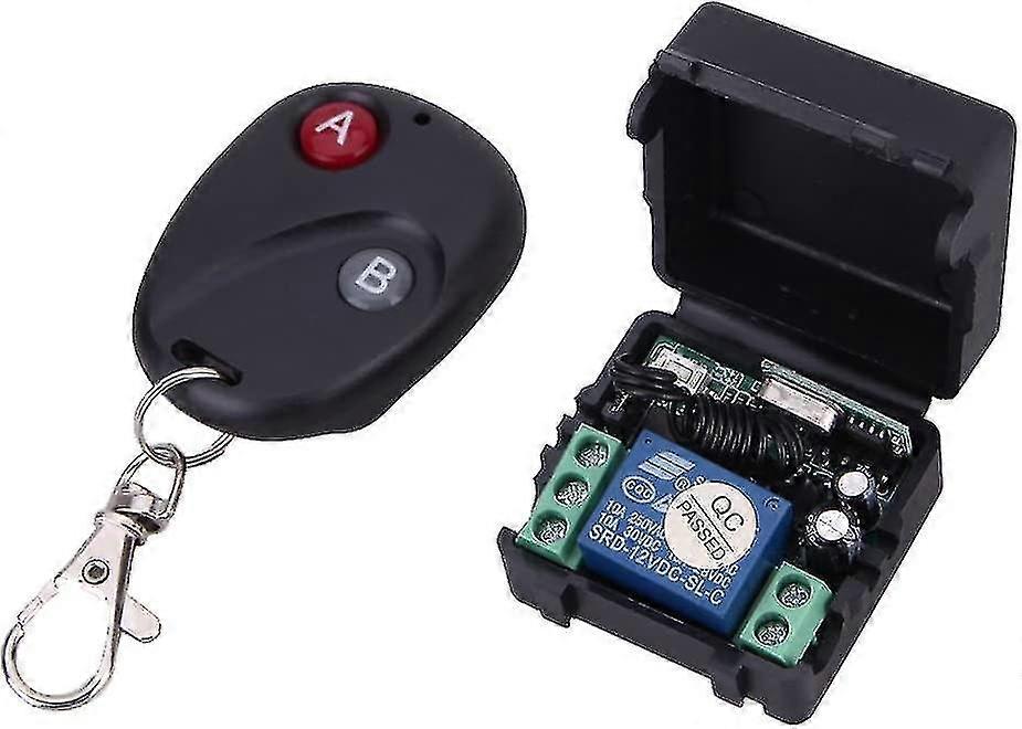 Ueb 12v Relay 2 Ch 43hz Wireless Rf Remote S Transmitter + Receiver