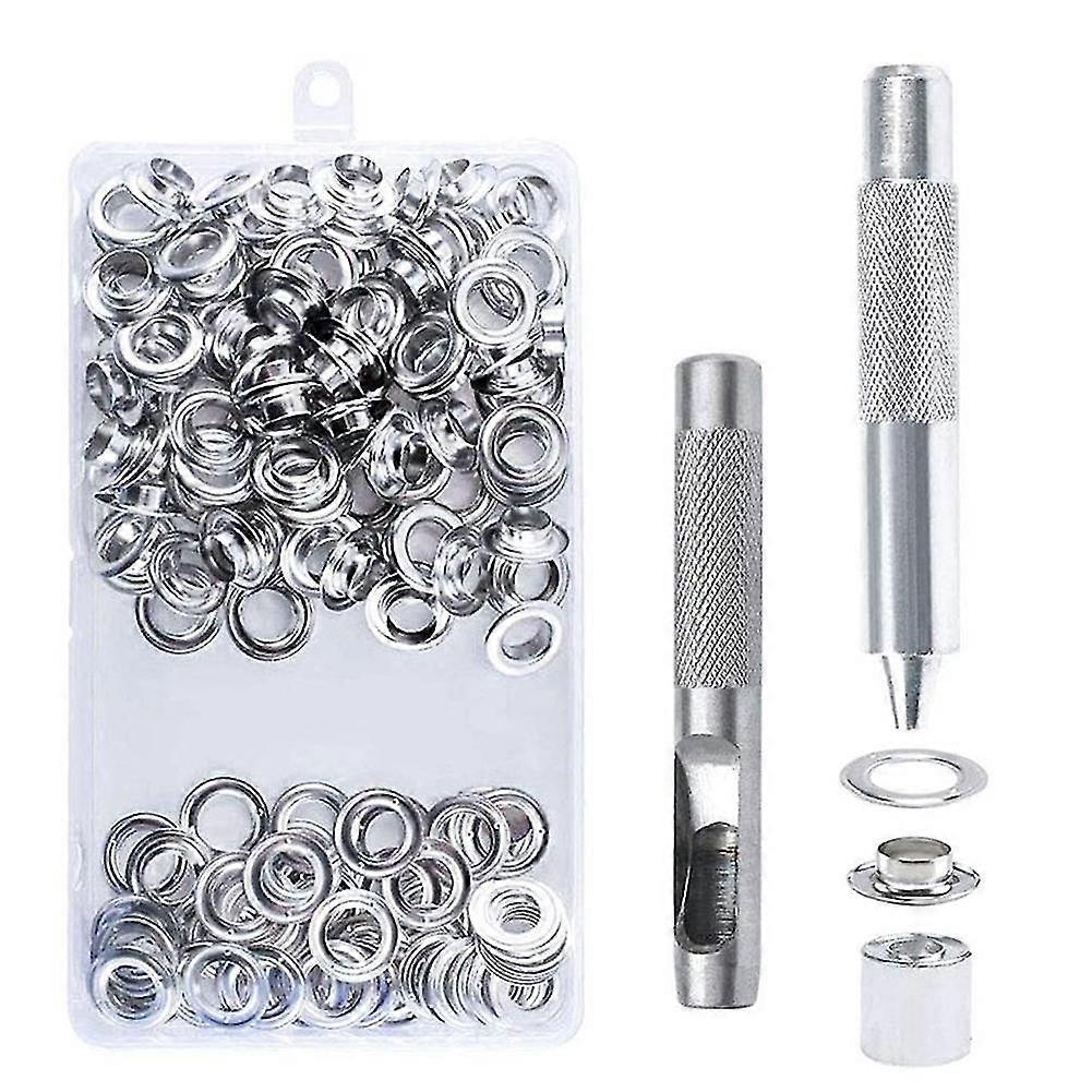 איילטים צבתות איילון להגדיר כלי eyelet ברזנט איילטים ערכת כלי Grommet עם אגרוף קופסה לג'ינס
