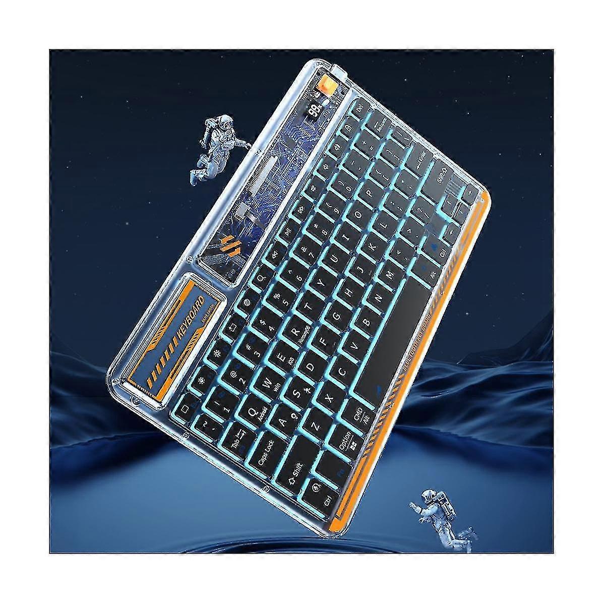 Wireless With Voice Type-c Keyboards Mini Rgb Backlit Keyboard For Windows -green