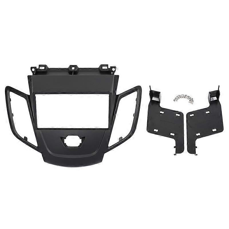 Double Din Radio Fascia for Fiesta 2008-2017 Panel Dash Mount Installation Trim Kit Face Black Fram