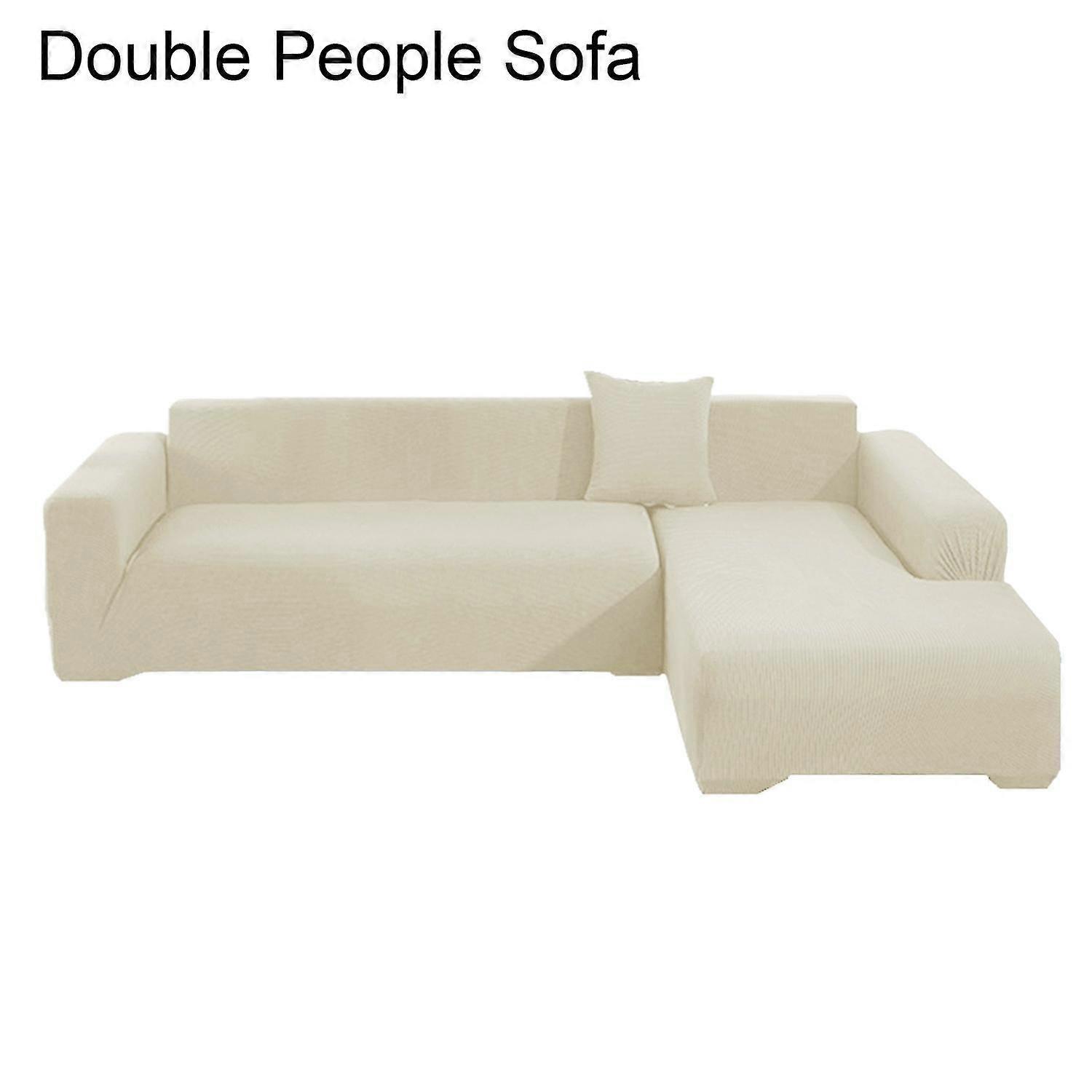 1 Set Sofa Cover Thicken Scratch Resistant Solid Color Detachable Sofa Protector for Home