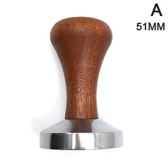 Coffee Distributor Powder Hammer Pressing 51mm 58mm Wood Handle Espresso Coffee Tamper Pressure Tamper Coffee Tool
