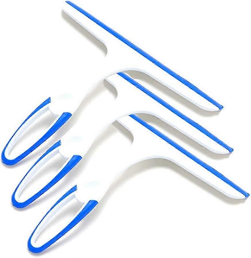 Shower Squeegee Window Squeegee Household Water Cleaning Squeegee For Bathroom Window (3*blue)