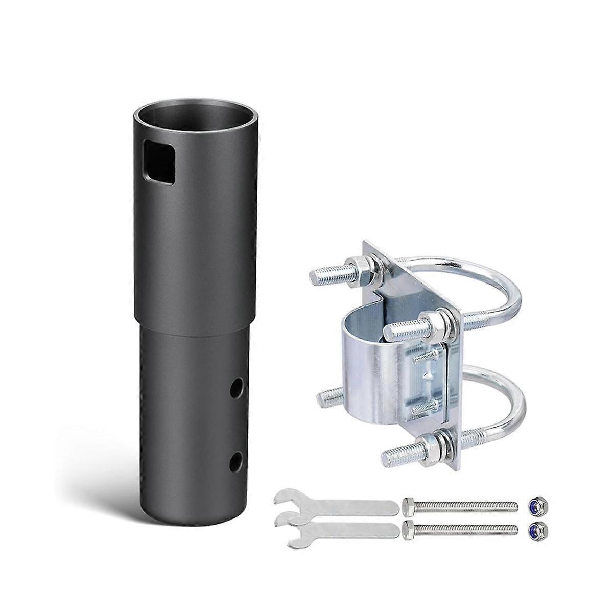 Pole Mount,Pipe Adapter Alloy Mount Kit Suitable for Dish Antenna Mast Pole Satellite Mast with U Clamp