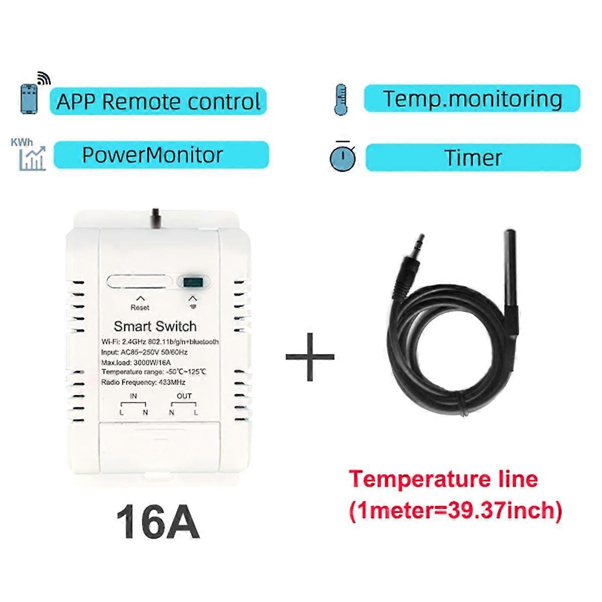 Thermostat Graffiti WIFI Smart Temperature On/Off Switch Timing RF433 ...