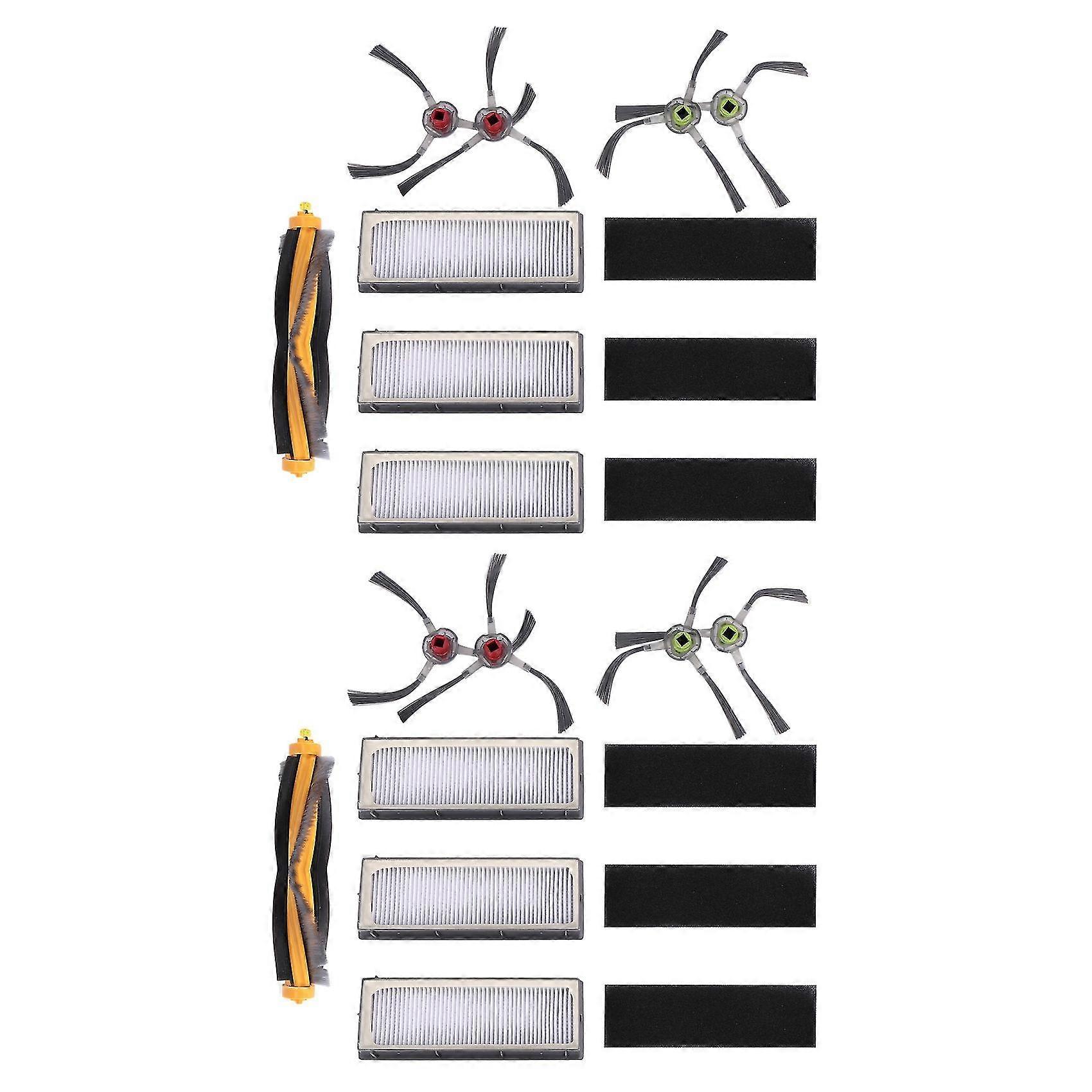 For Ecovacs Deebot 8 Pack (3x Filter + 4x Side Brush+1x Main Brush)