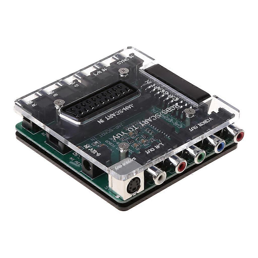 SCART to YCBCR PCB Converting BOX for PS2 MD / SS / DC / PS/ SFC console
