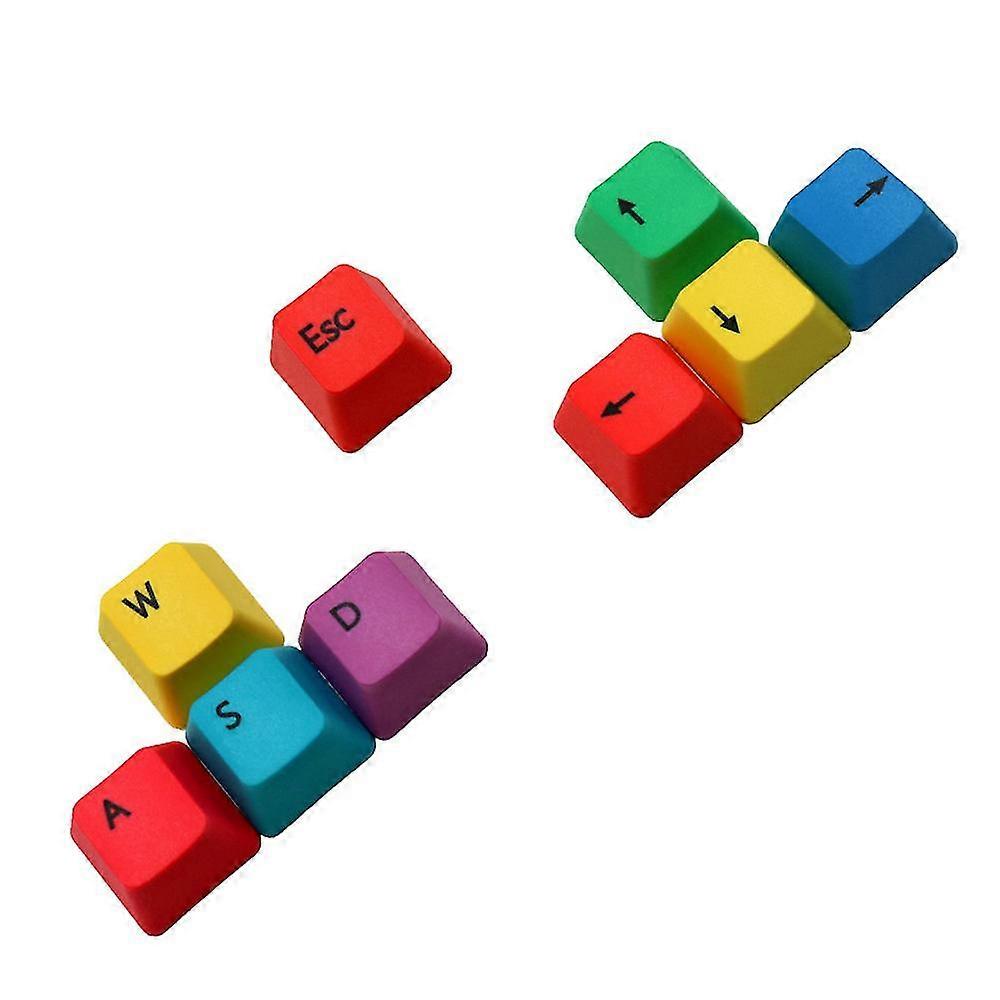 9 Key Wasd Mechanical Keyboard Keycaps Profile Pbt Rgby Modifiers