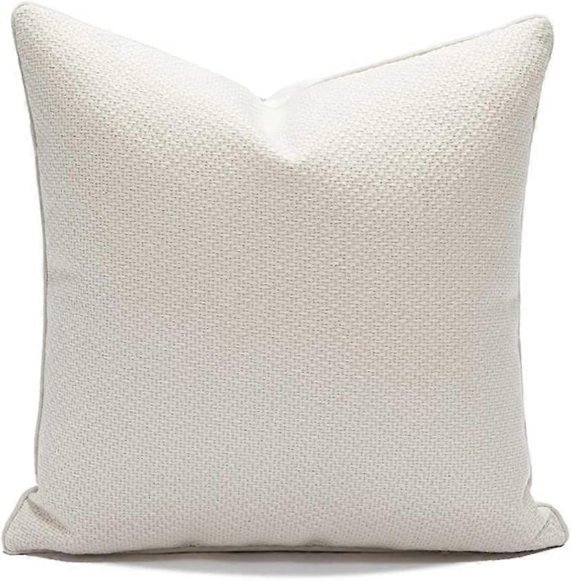 Luxury Decorative Throw Pillow Cover Woven Textured Solid Color