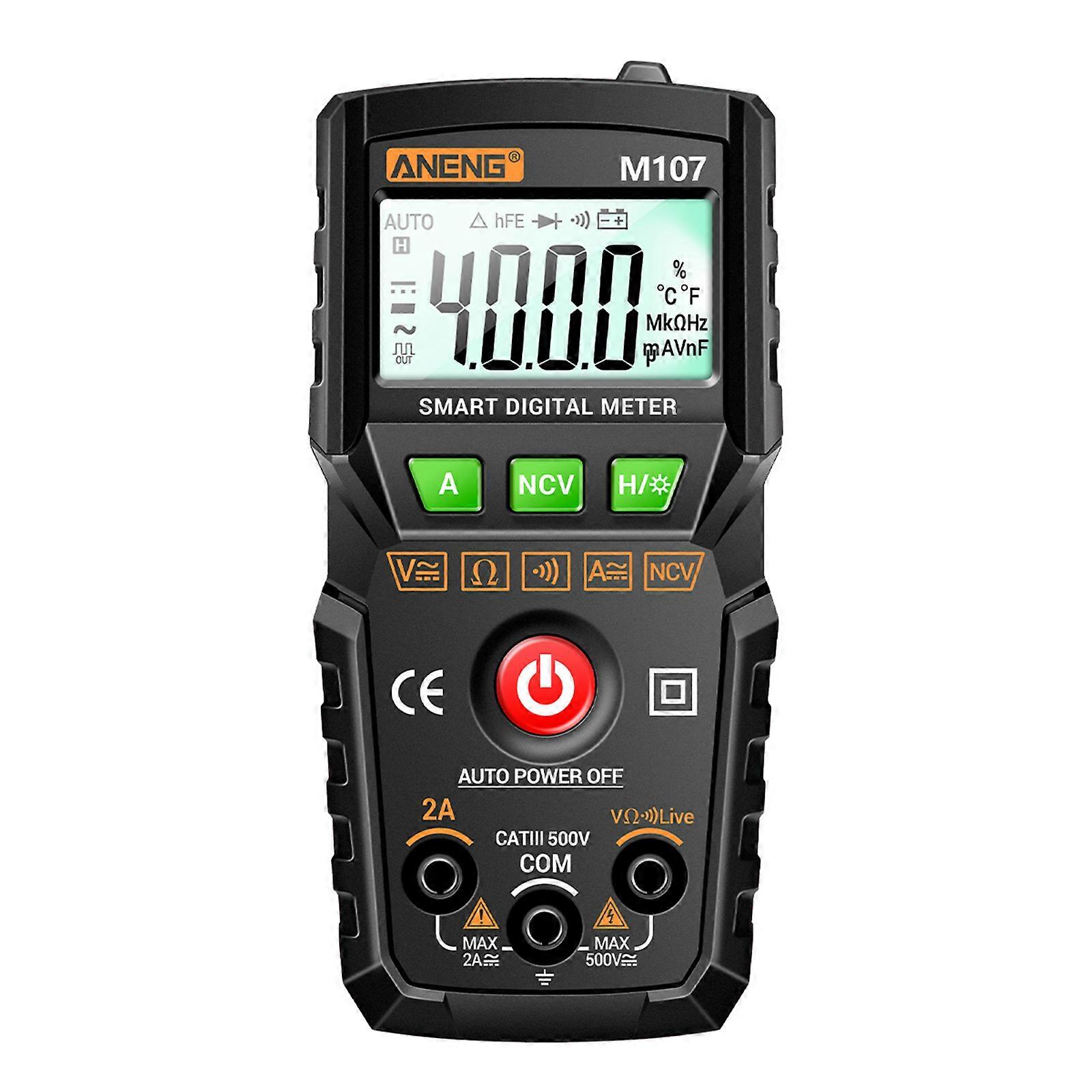 Digital Multimeter Tester Auto Range Voltmeter for Electrical Testing Volt Amp