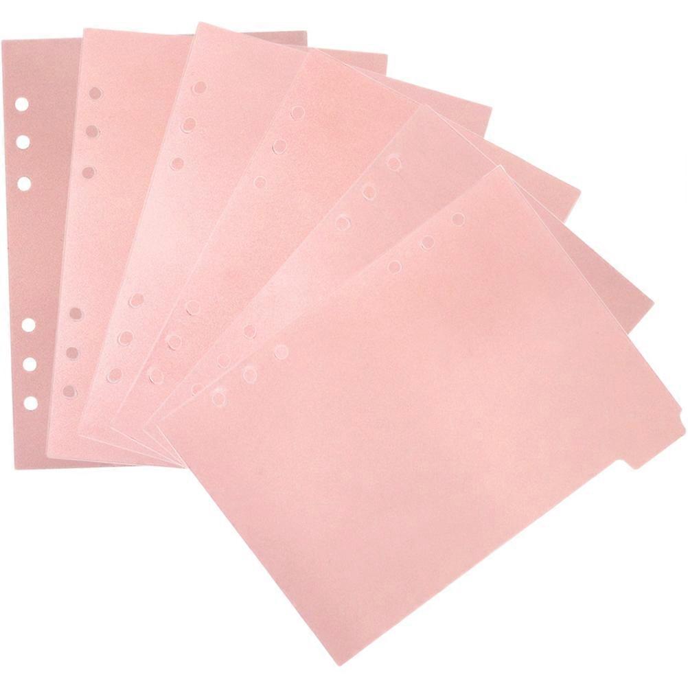 6Pcs διαχωριστικά ντοσιέ A5 διαχωριστικά σημειωματάριων με αποσπώμενους έγχρωμους δείκτες σελίδων καρτελών