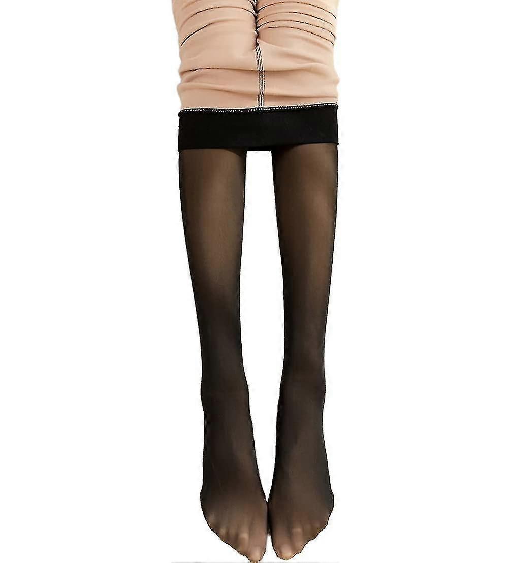 Femmes Magic Extra Thick Warm Winter Double Lined Stretch Thermal Fleece Tights Flaw Less Sheer Tights Leg Warmer